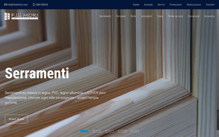 Screenshot of fratellimori.com