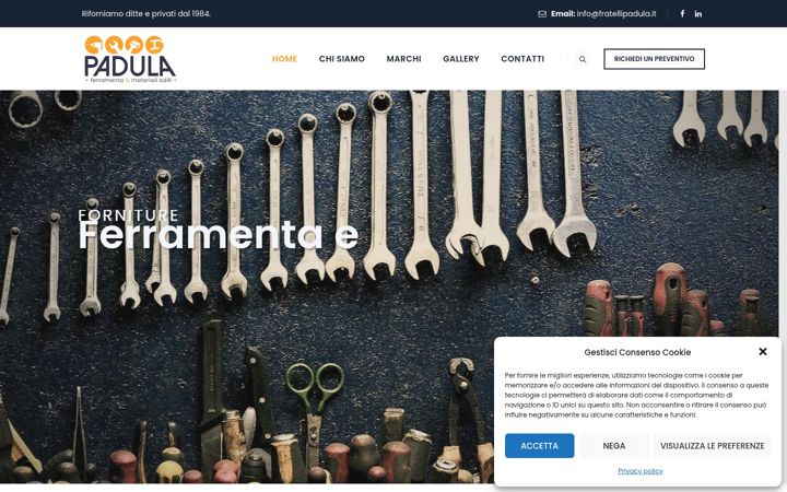 Screenshot of fratellipadula.it