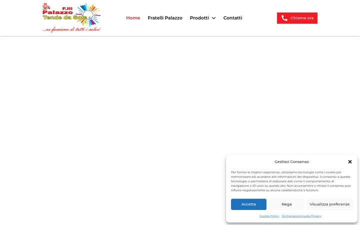Skjermbilde av fratellipalazzotende.com