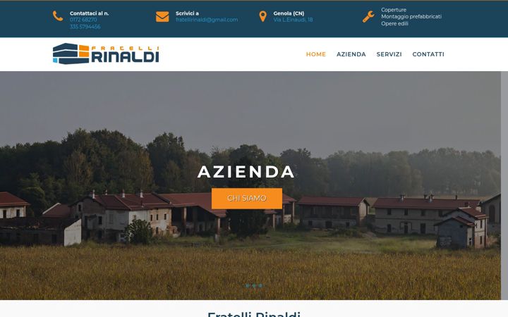 Screenshot of fratellirinaldi.com