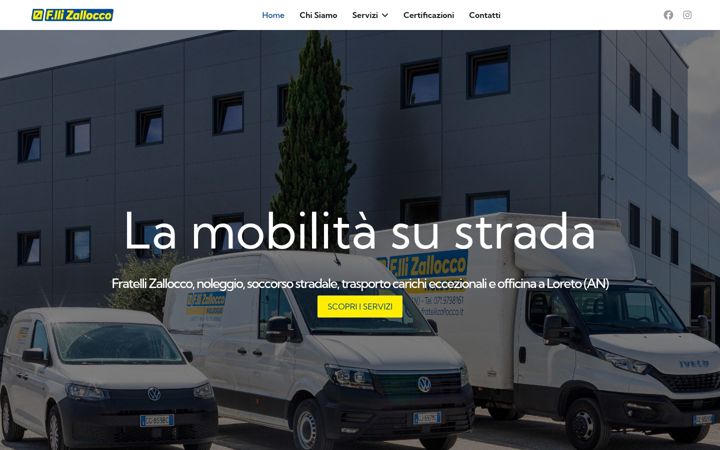 Captură de ecran a fratellizallocco.it