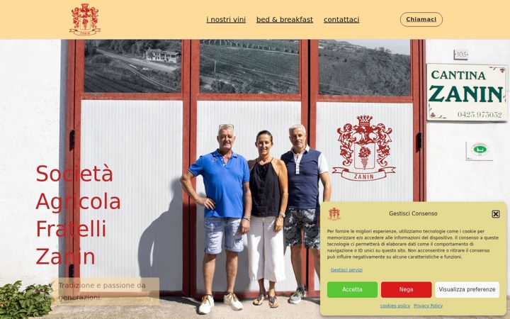 Captură de ecran a fratellizanin.it