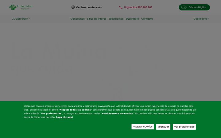 Screenshot di fraternidad.com