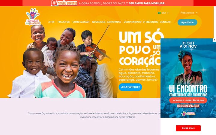 Képernyőkép: fraternidadesemfronteiras.org.br