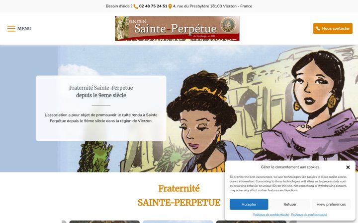 Screenshot of fraternite-sainte-perpetue.com