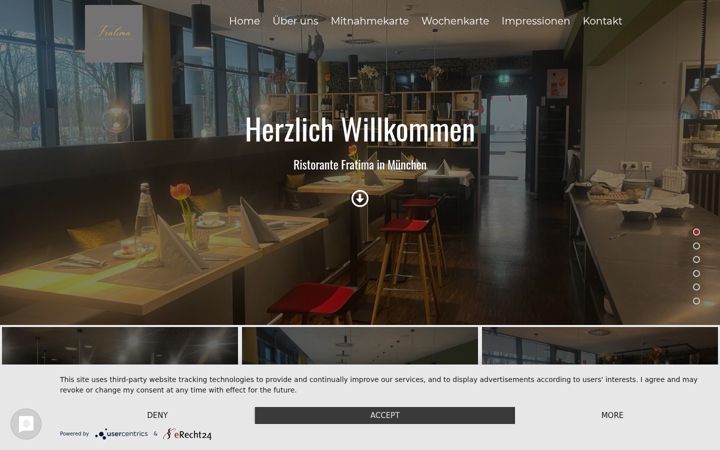 Screenshot of fratima-ristorante.de