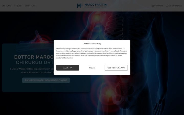 Screenshot of frattinimarco.it