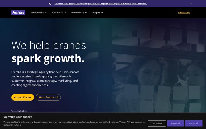 Screenshot of fratzkemedia.com