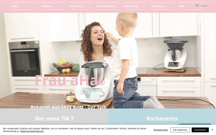 Screenshot του frau-aha.de