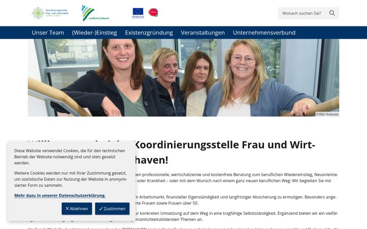 Képernyőkép: frau-und-wirtschaft-cux.de