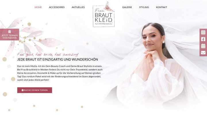 Snímek obrazovky fraubrautkleid.de