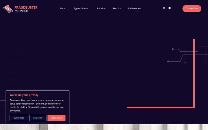 Screenshot of fraudbustermomose.com