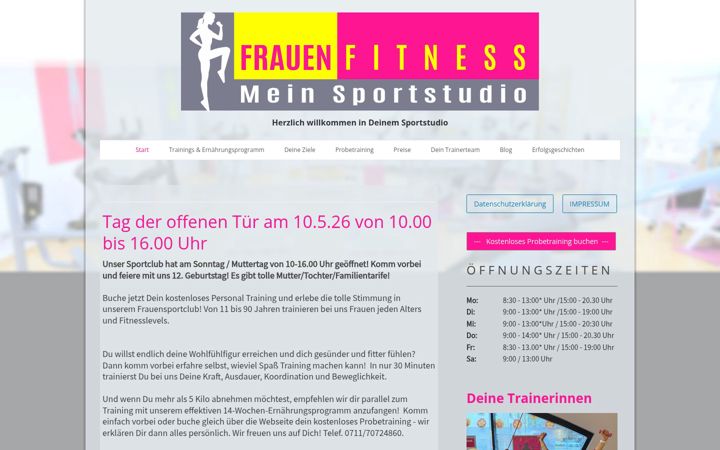 Screenshot of frauen-fitness-moehringen.de
