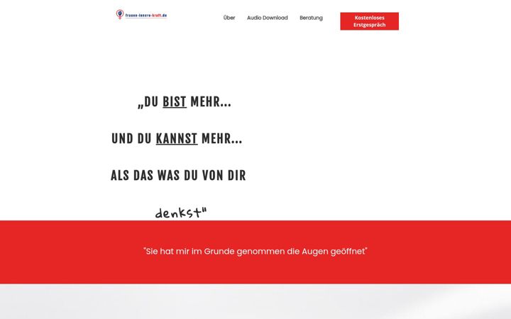 Screenshot of frauen-innere-kraft.de
