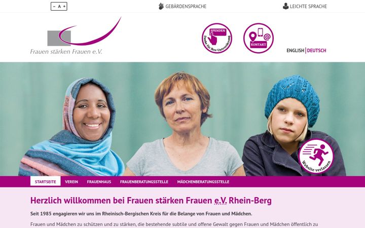 Screenshot of frauen-staerken-frauen-bgl.de