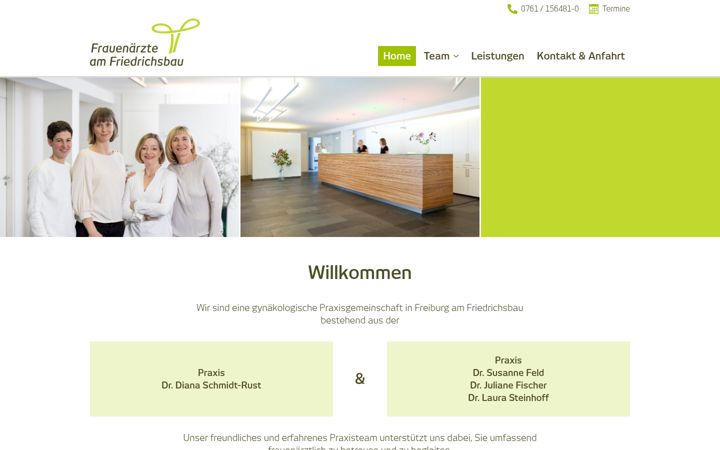 Screenshot of frauenaerzte-am-friedrichsbau.de