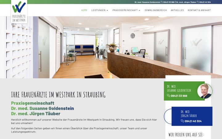 Screenshot of frauenaerzte-im-westpark.de