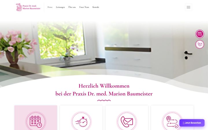 Screenshot of frauenaerzte-oberkassel.de