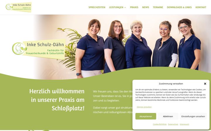 Screenshot van frauenaerztin-am-schlossplatz.de