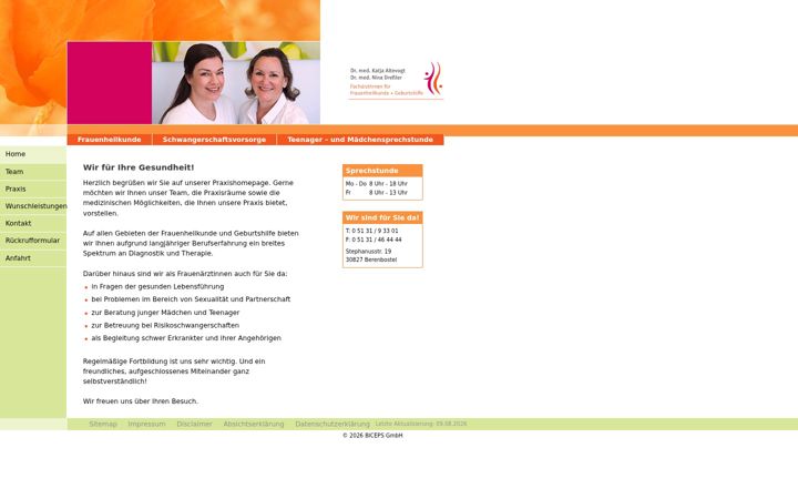Screenshot van frauenaerztin-berenbostel.de