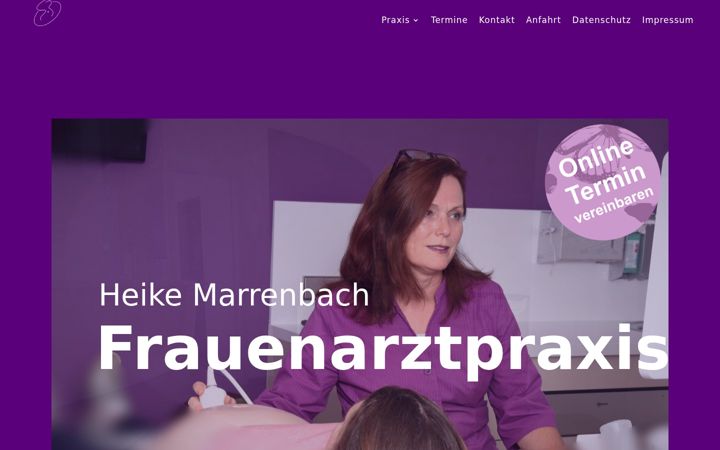Captură de ecran a frauenaerztin-kierspe.de