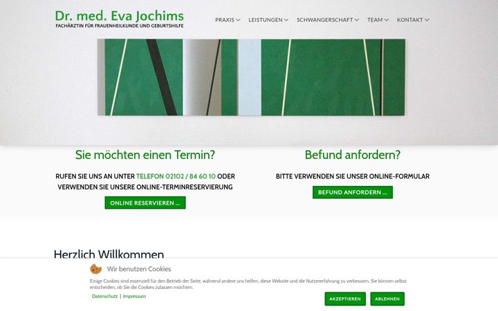 Captură de ecran a frauenaerztin-ratingen.de