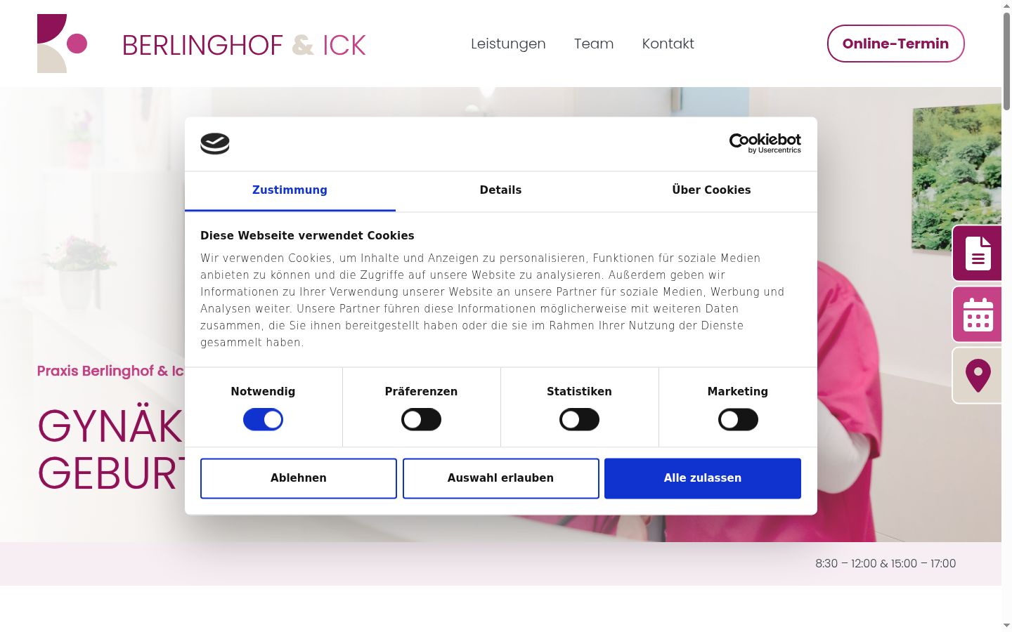 Sutikimo reklamjuostės, rodytos prieš bet kokią sąveiką, ekrano kopija