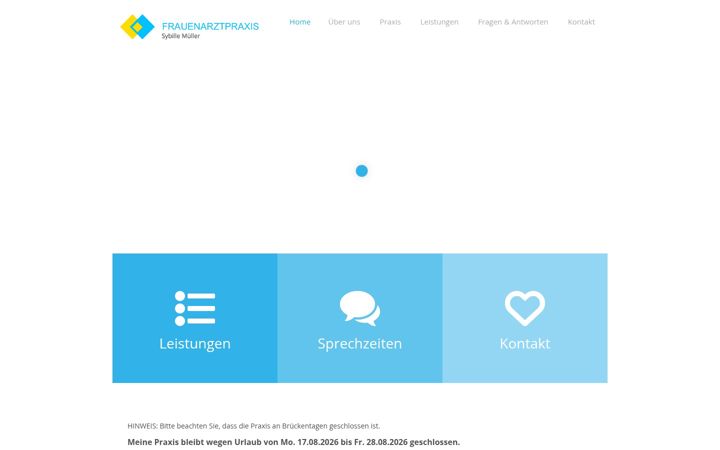 Zrzut ekranu frauenaerztinnen-leingarten.de