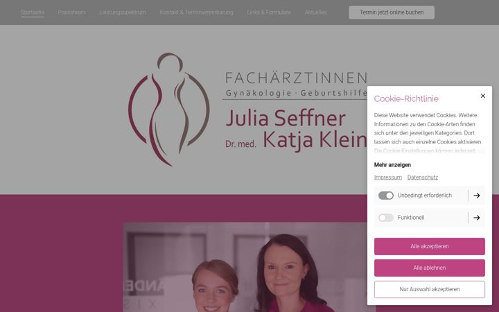 Zrzut ekranu frauenaerztinnen-radebeul.de