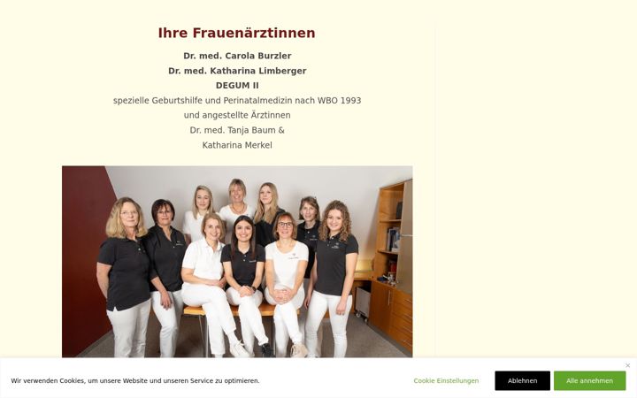 Zrzut ekranu frauenaerztinnen-sob.de