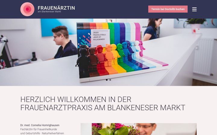 Zrzut ekranu frauenarzt-blankenese-markt.de