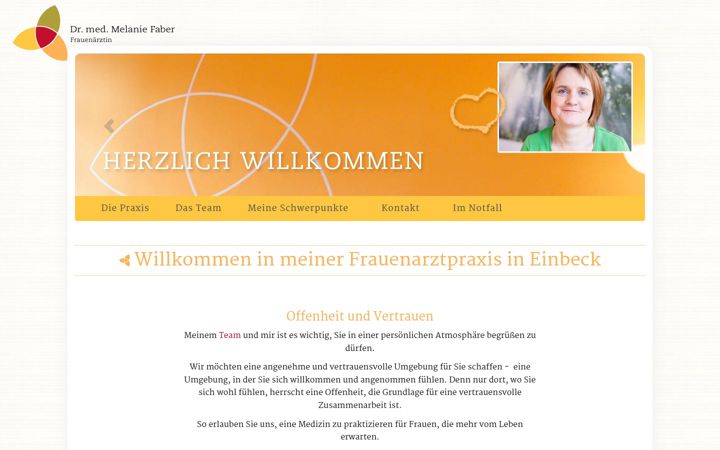 Zrzut ekranu frauenarzt-einbeck.de