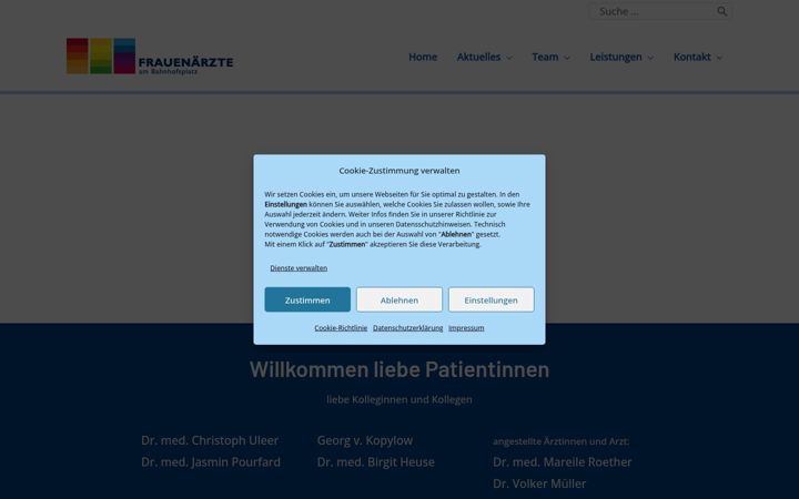 Zrzut ekranu frauenarzt-hildesheim.de