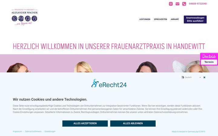 Zrzut ekranu frauenarzt-in-handewitt.de