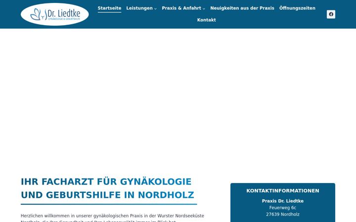 Zrzut ekranu frauenarzt-nordholz.de