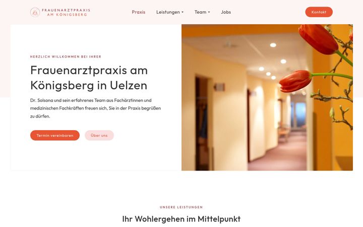 Zrzut ekranu frauenarzt-uelzen.de
