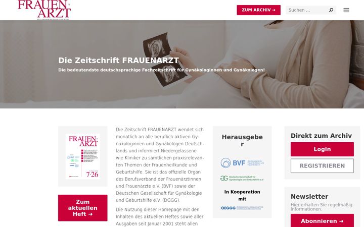 Capture d'écran de frauenarzt.de