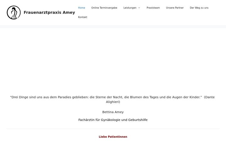 Capture d'écran de frauenarztpraxis-amey.de