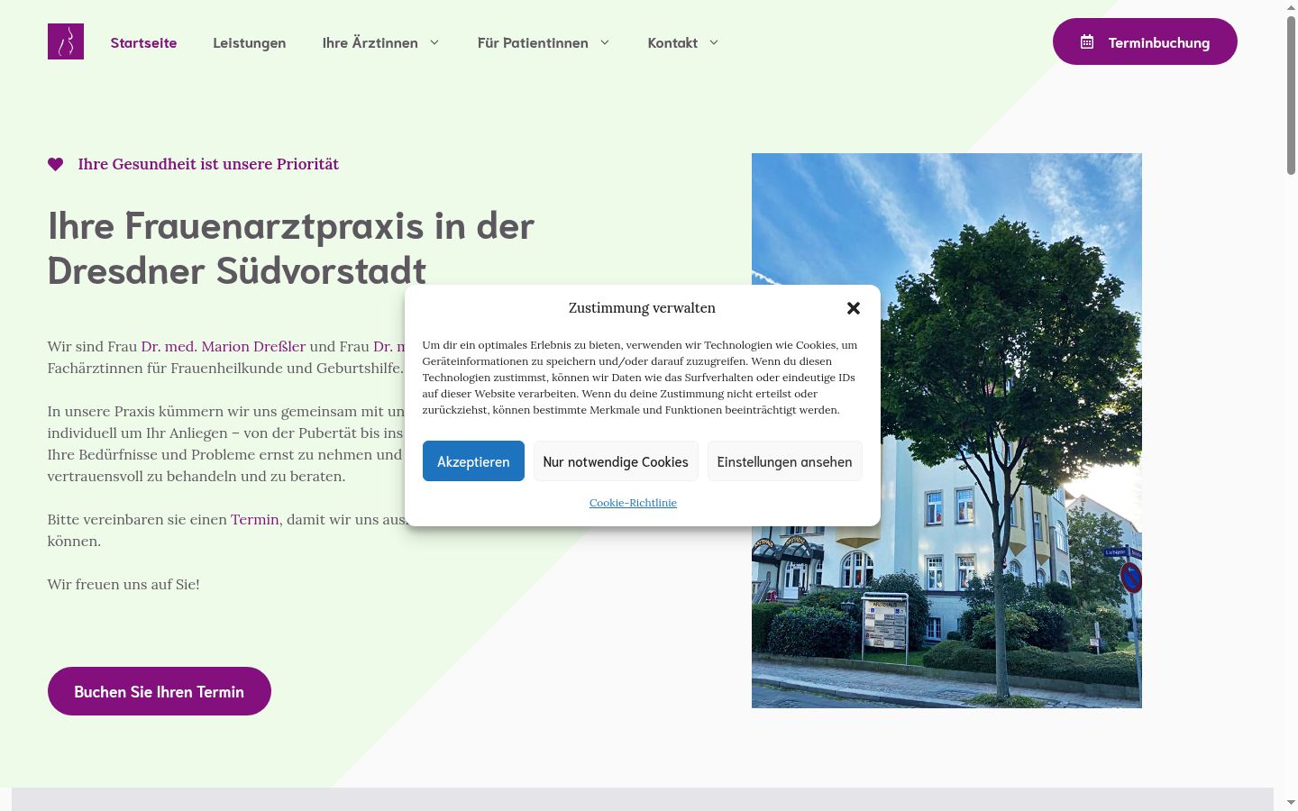 Screenshot tal-banner tal-kunsens muri qabel kwalunkwe interazzjoni