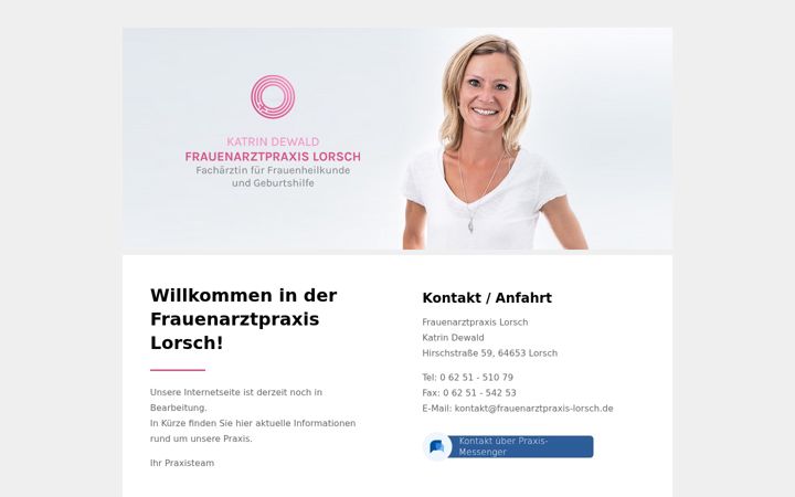 Capture d'écran de frauenarztpraxis-lorsch.de