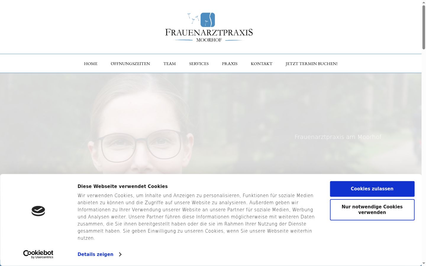 Skärmbild av samtyckesbannern som visades före någon interaktion
