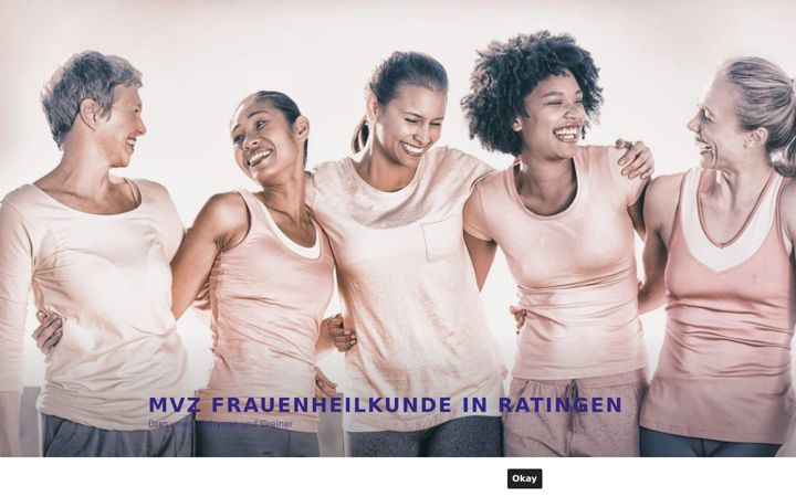 Screenshot stránky frauenarztpraxis-ratingen.de