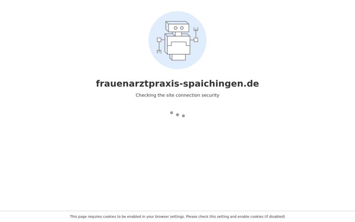 Screenshot stránky frauenarztpraxis-spaichingen.de