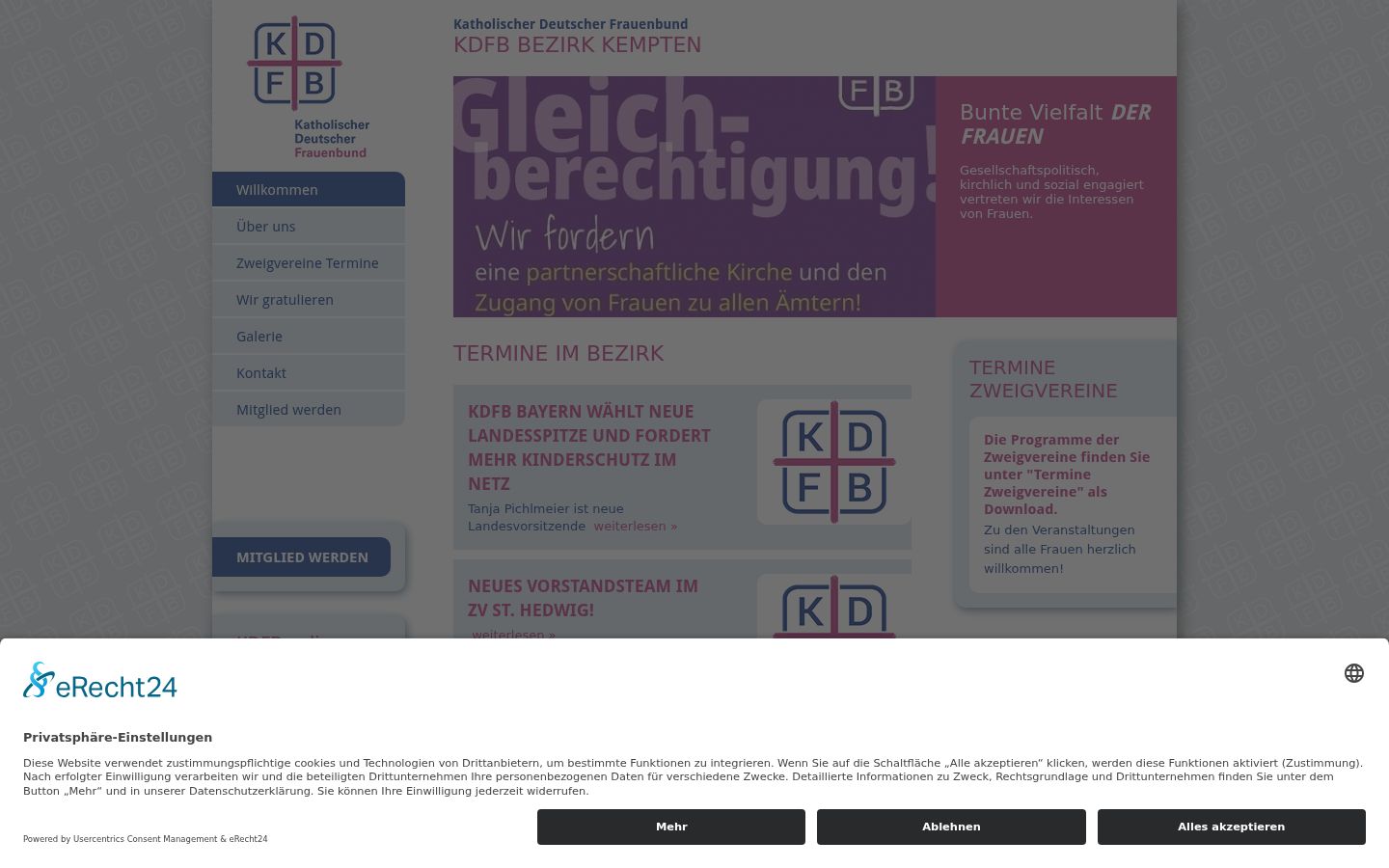 Sutikimo reklamjuostės, rodytos prieš bet kokią sąveiką, ekrano kopija