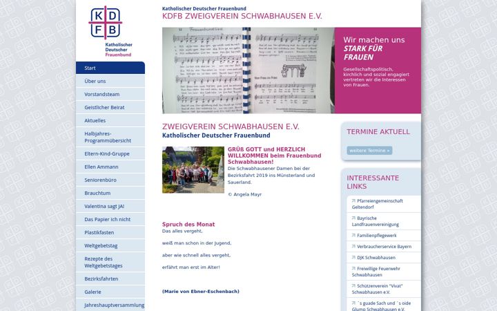 Screenshot van frauenbund-schwabhausen.de