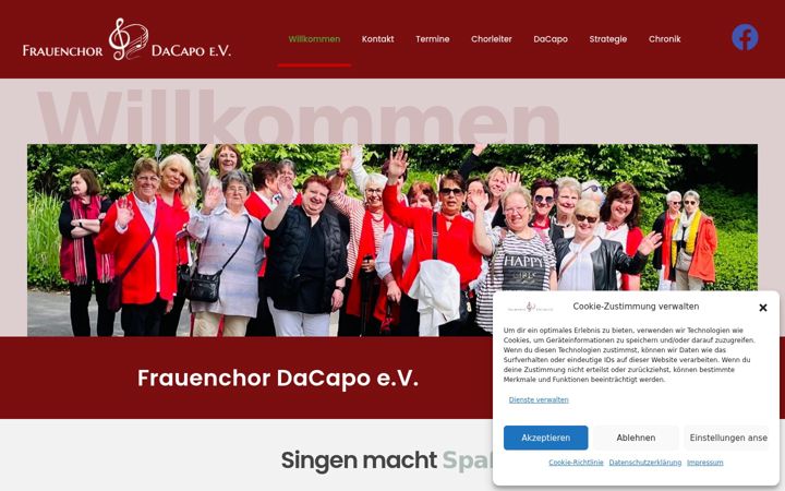 Screenshot van frauenchor-dacapo.de