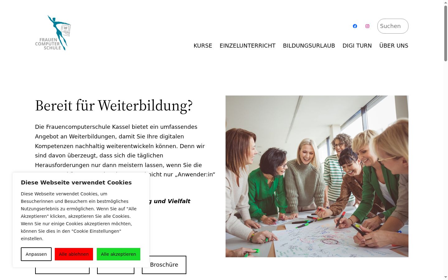 Screenshot van de toestemmingsbanner zoals getoond vóór enige interactie