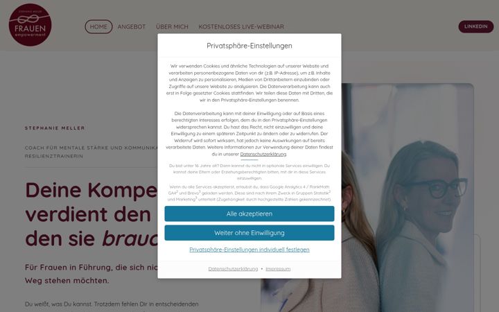 Ekrano kopija frauenempowerment.de