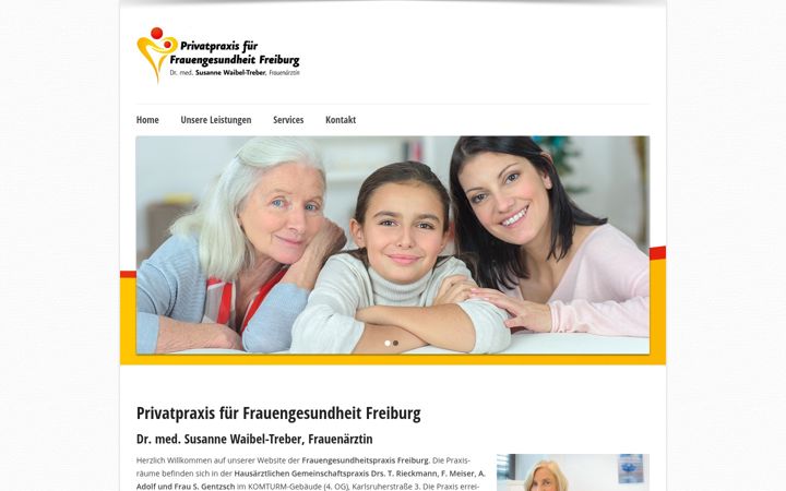 Ekrano kopija frauengesundheit-freiburg.de