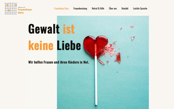 Screenshot van frauenhaus-gera.de